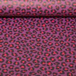 Tissu imperméable - Aqua protect Impr. digitale Léopard Violet