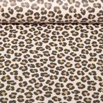Tissu imperméable - Aqua protect Impr. digitale Léopard Beige
