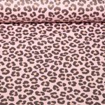 Tissu imperméable - Aqua protect Impr. digitale Léopard Vieux rose