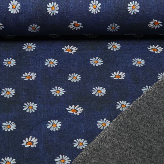 Alpenfleece - Gänseblumen Blau