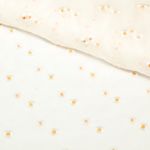 Softtüll - Blümchen Bestickt Ecru