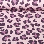 Sweat d'été - French Terry Imp. digi. Léopard Lilas