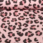Sweat d'été - French Terry Imp. digi. Léopard Rose