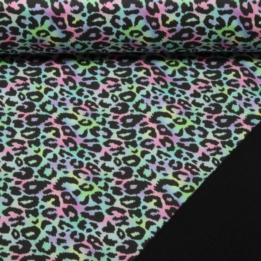 Softshell - Digitaldruck Leo Schwarz Multicolor