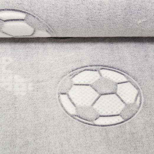 Wellness Fleece - Glow in the Dark Fußball Grau