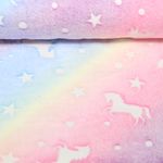Wellness Fleece - Glow in the Dark Pferde Pastell-0