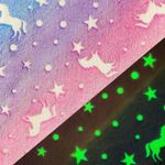 Wellness Fleece - Glow in the Dark Pferde Pastell-1