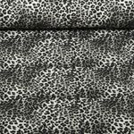 Sweat d'été - French Terry Imp. digi. Léopard Antracite
