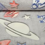 Wellness Fleece - Glow in the Dark Saturn Grau-0