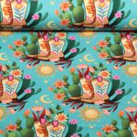 Sweat d'été bio - Hamburger Liebe Western Fairy Tales Cowgirls Turquoise-0