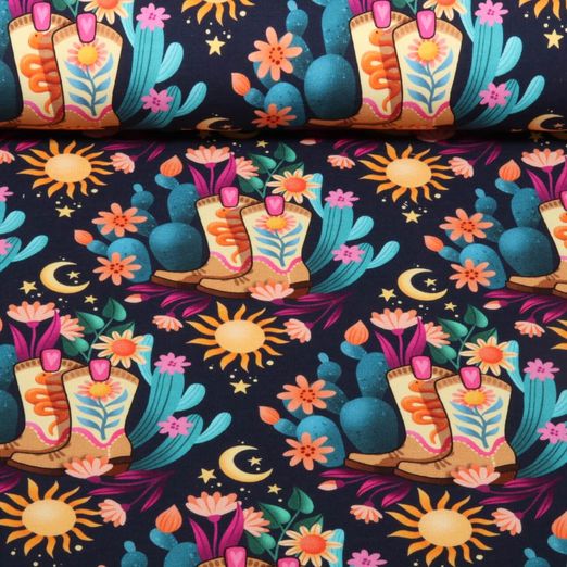 Sweat d'été bio - Hamburger Liebe Western Fairy Tales Cowgirls Bleu