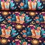 Sweat d'été bio - Hamburger Liebe Western Fairy Tales Cowgirls Bleu-0