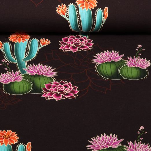 Bio Sommersweat - Hamburger Liebe Western Fairy Tales Prairie Blossom Bordeaux