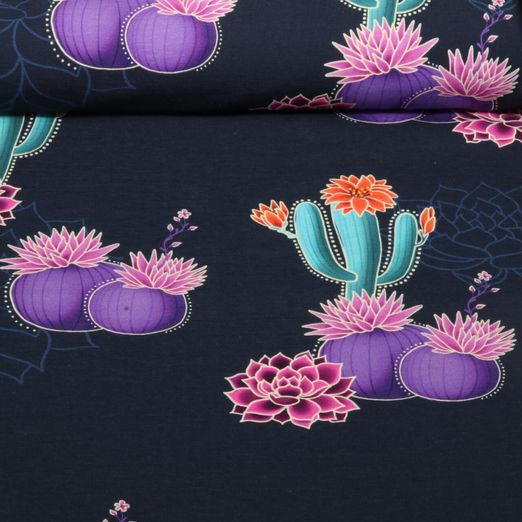 Jersey bio - Hamburger Liebe Western Fairy Tales Prairie Blossom Bleu marine foncé