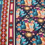 Toile canevas bio - Hamburger Liebe Western Fairy Tales Cowgirls Bleu-1