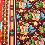 Toile canevas bio - Hamburger Liebe Western Fairy Tales Cowgirls Bordeaux-1
