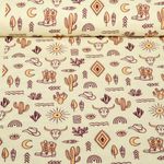 Ekologisk muslin slät - Western Fairy Tales Yeehaw Ecru