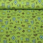 Ekologisk muslin slät - Western Fairy Tales Yeehaw Green