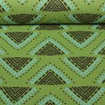 Bio Jacquard Jersey - Hamburger Liebe Western Fairy Tales Camp Site Grün