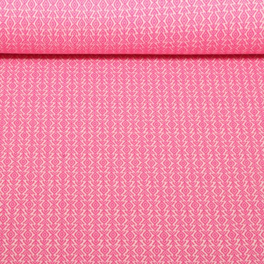 Bio Jacquard Jersey - Western Fairy Tales Field Knit Rosa
