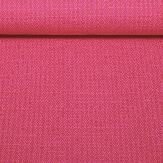 Bio Jacquard Jersey - Western Fairy Tales Field Knit Pink