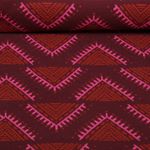 Bio Jacquard Jersey - Hamburger Liebe Western Fairy Tales Camp Site Bordeaux