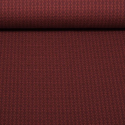 Jersey jacquard bio - Western Fairy Tales Field Knit Rouge