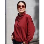 Jersey jacquard bio - Western Fairy Tales Field Knit Rouge-1