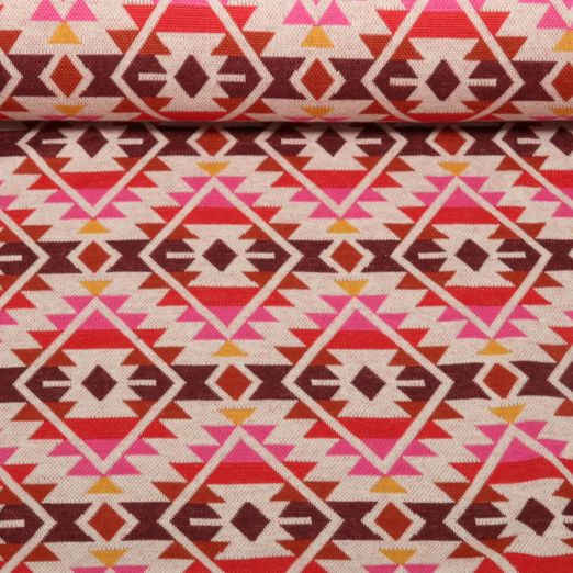 Bio Jacquard Jersey - Hamburger Liebe Western Fairy Tales Plaid Ecru