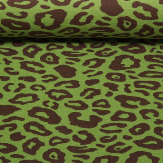 Bio Jacquard Jersey - HHL Western Fairy Tales Safari Doubleface Grün