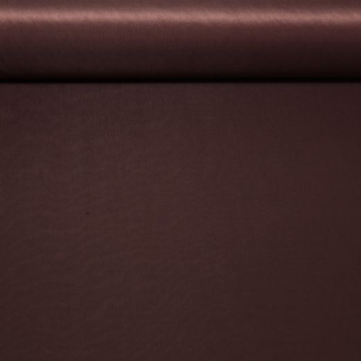 Futterstoff Amalie - Elastisch Uni Rot Braun