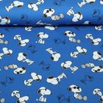 Jersey - Digitaldruck Snoopy Blau