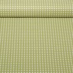 Baumwoll-Cretonne - Retro Punkte Lindgrün