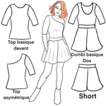 Combinaison short, top et short - Bella - Patron numérique-1