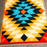 Panneau Popeline de coton bio - Hamburger Liebe Western Cheater Quilt Jaune-0