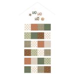 Canvas Panel - Haus Adventskalender Leinenlook Beige-3