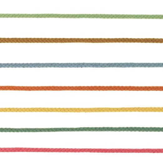 Cordons en coton 5mm - au mètre Cordons en coton 5mm - au mètre