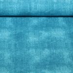 Sommersweat - French Terry Heavy Jeansoptik Türkis