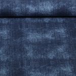 Sommersweat - French Terry Heavy Jeansoptik Marine