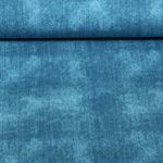 Sommersweat - French Terry Heavy Jeansoptik Petrol