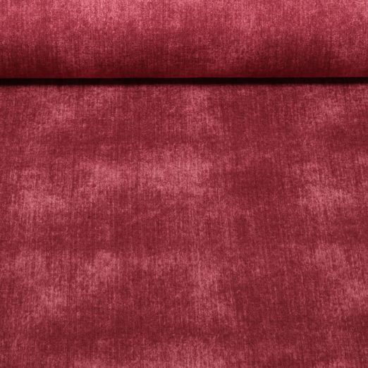 Sommersweat - French Terry Heavy Jeansoptik Bordeaux