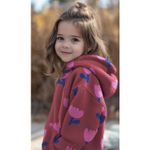Teddyfleece - Tulpen Weinrot-1