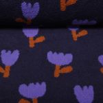 Teddyfleece - Tulpen Blau