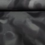 Sommersweat - French Terry Digitaldruck Batik Schwarz