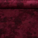 Romanit-Jersey - Vintage Blumen Bordeaux