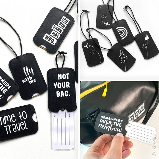 Plotterdatei - Bag Tags Gepäckanhänger - Schnittmuster eBook
