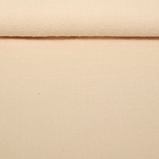 Baumwoll-Musselin - Double Gauze Dobby Beige