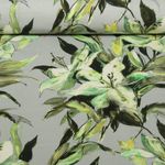 Jersey - Digitaldruck Lilien Grün