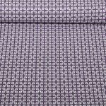 Cretonne de coton - Feuilles Violet