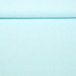 Seersucker - Streifen Aqua